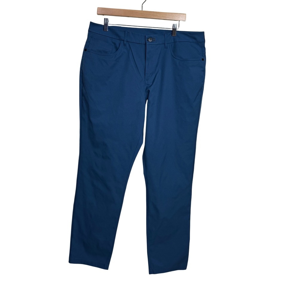 Public Rec All Day Every Day Pants Mens 36x32 Deep Teal Tech Fabric Straight Fit
